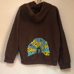 Kids American Apparel sweatshirts with Dan Zanes artwork. Size 12.